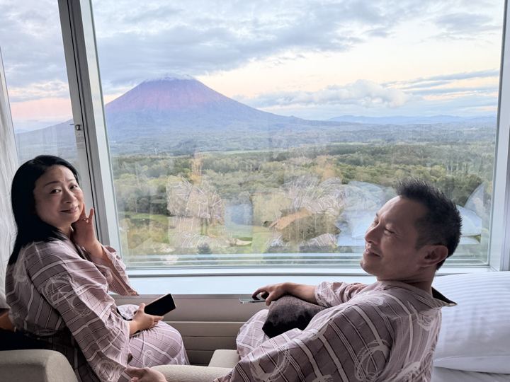 วิวภูเขา Yotei จากห้องพัก