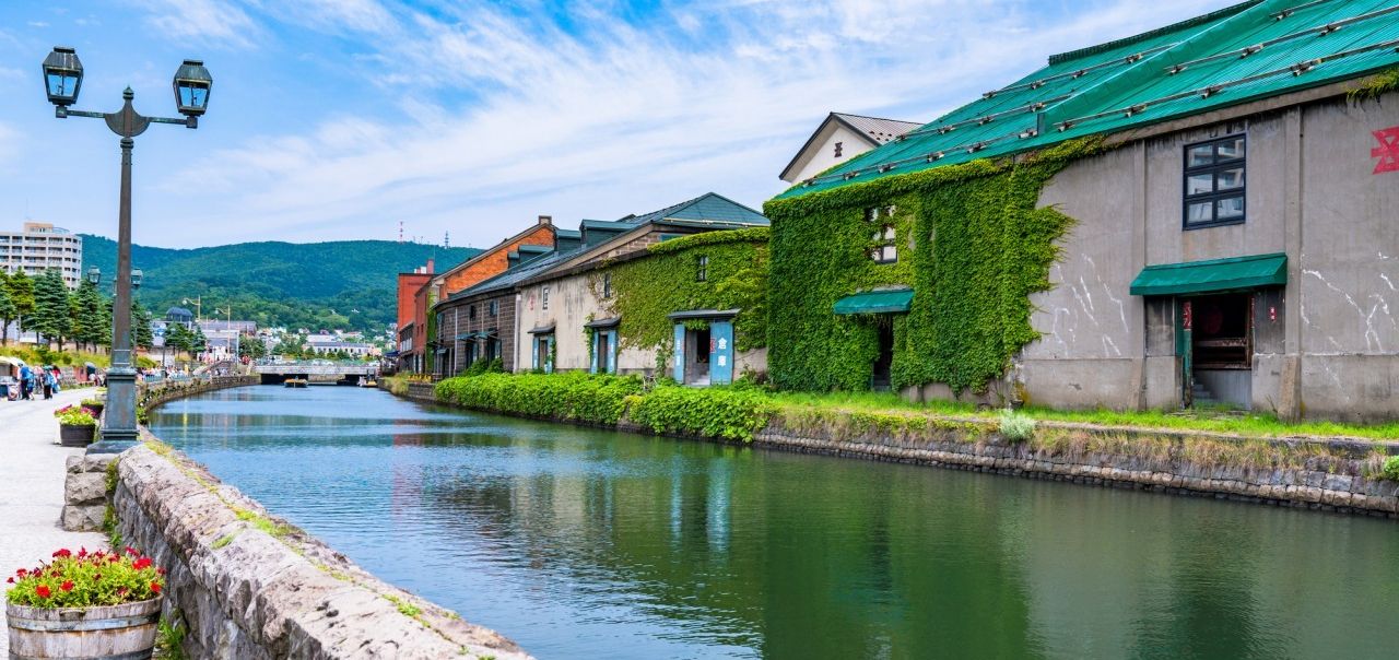 Otaru Canal · historic stone warehouses